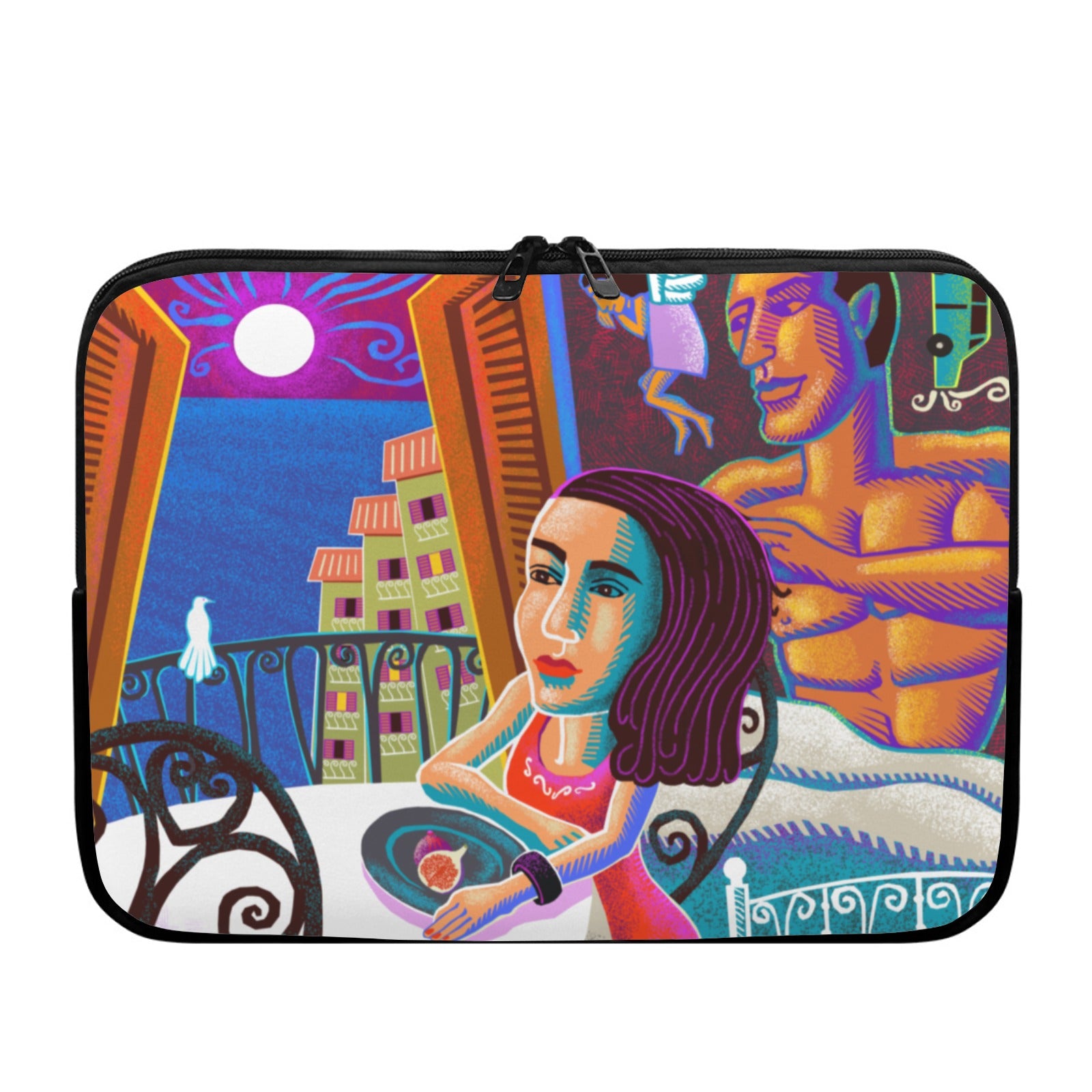 Lady and Moon Laptop Sleeve (15-Inch)