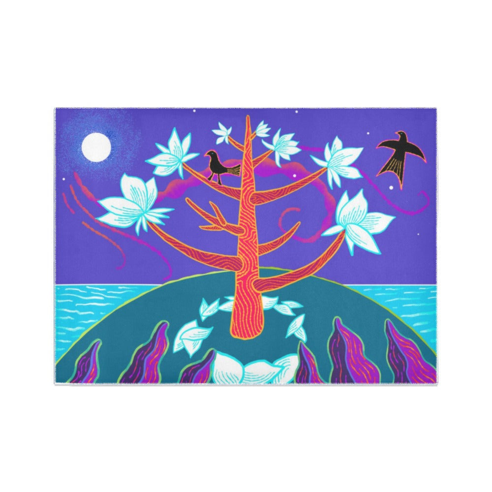 Magnolia Tree Area Rug7'x5'