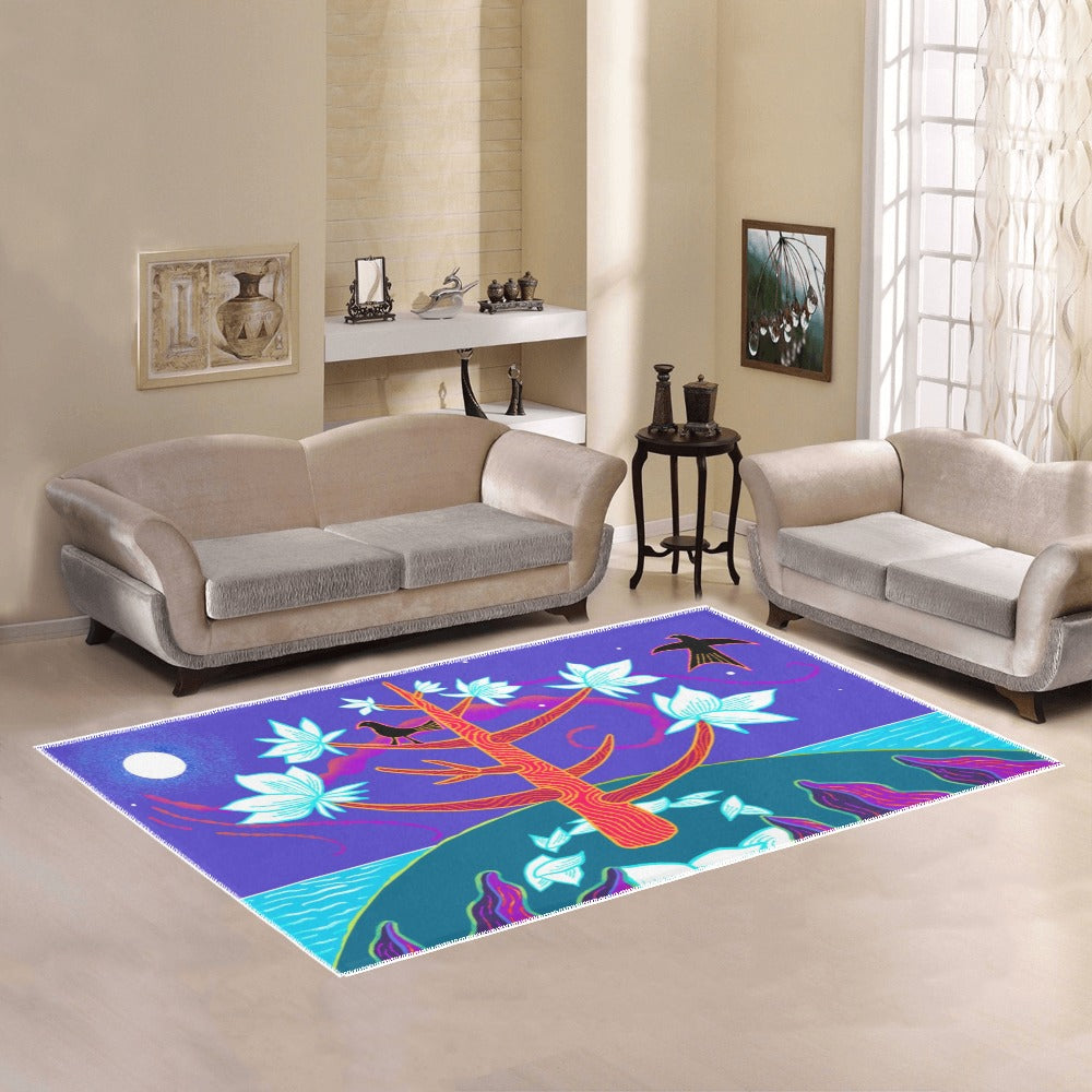 Magnolia Tree Area Rug7'x5'