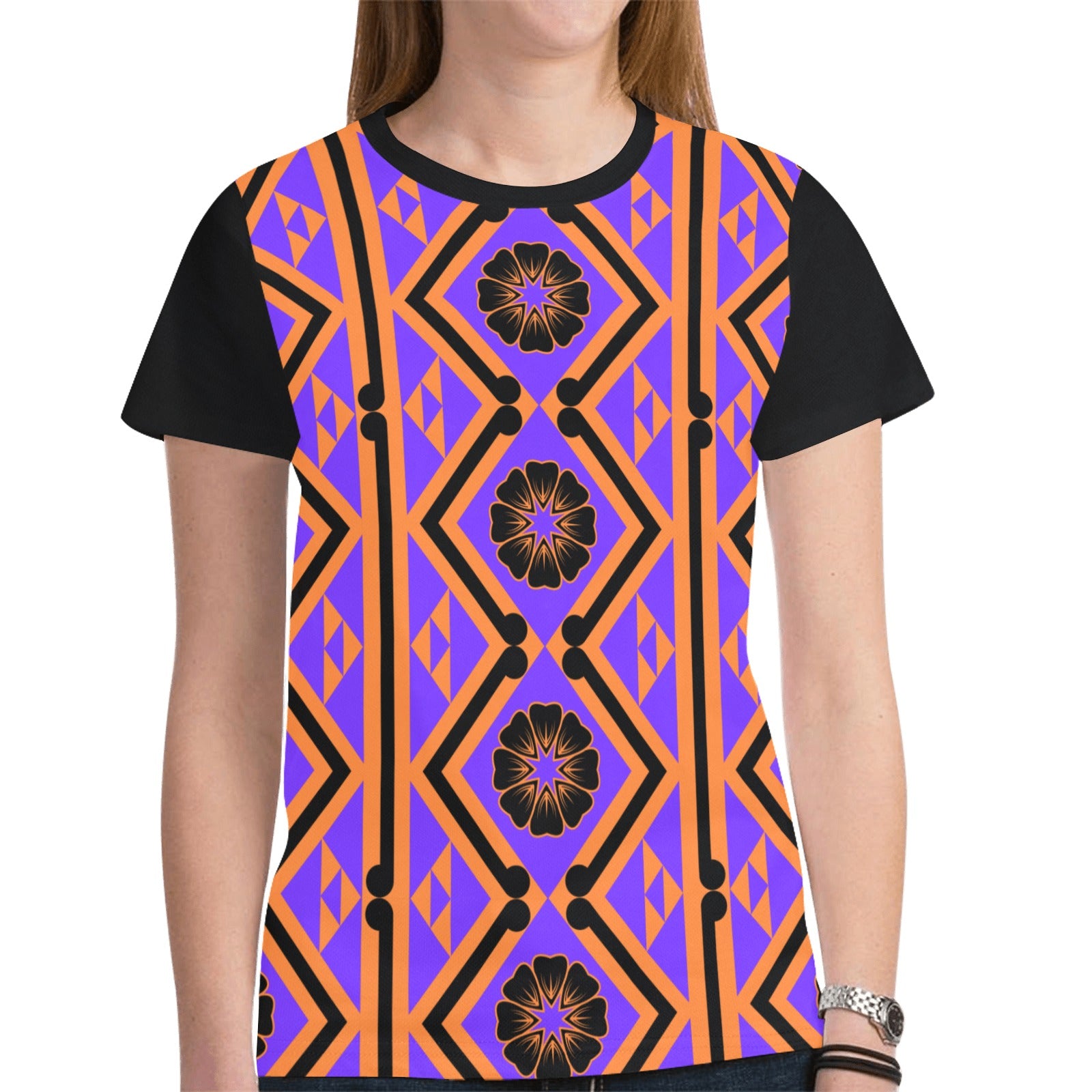 Kawa New All Over Print T-shirt for Women (Model T45)