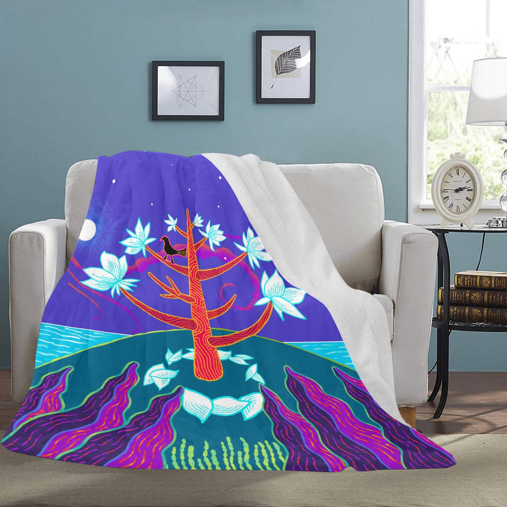 Magnolia Tree Ultra-Soft Micro Fleece Blanket 70''x80''