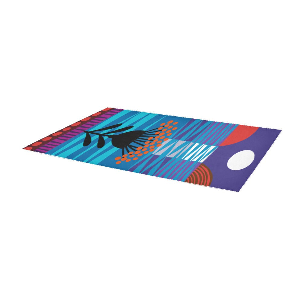 Moon Flower Area Rug 9'6''x3'3''