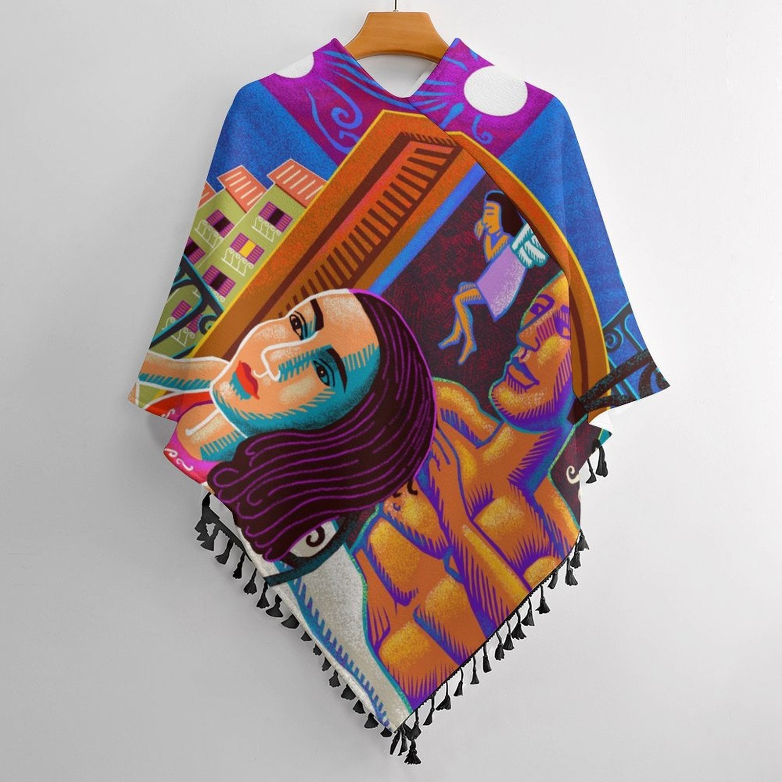 Lady and Moon Tassel Cape