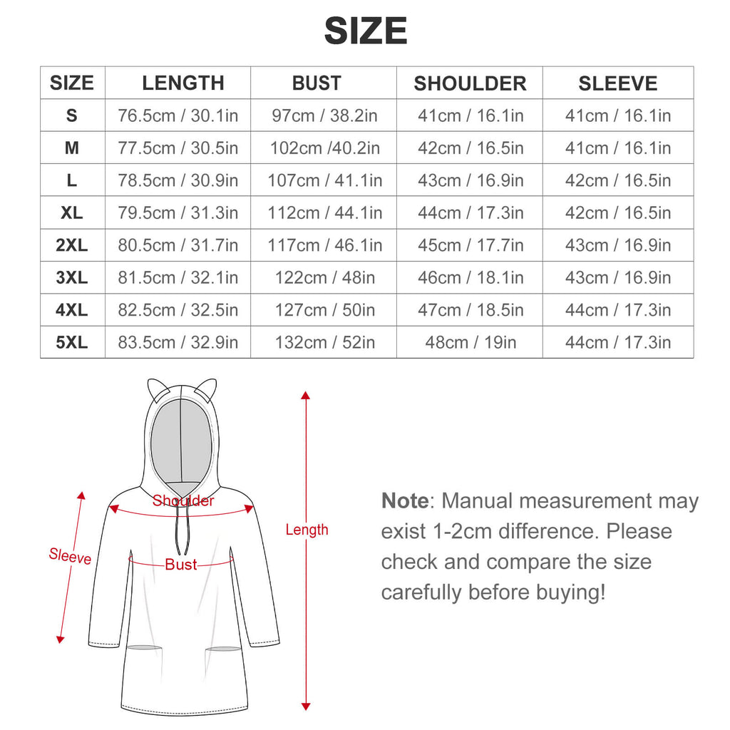 Lady and Moon Women's 3/4-Sleeve Hoodie