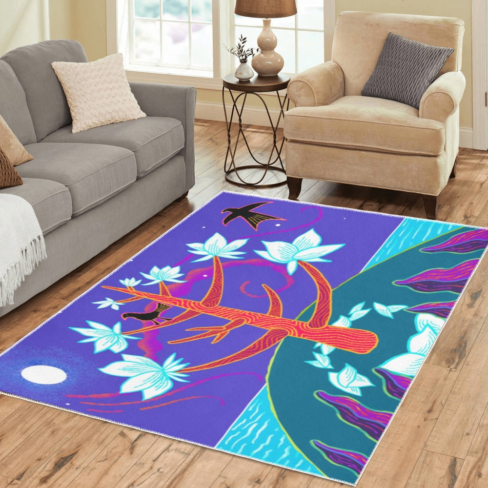 Magnolia Tree Area Rug7'x5'