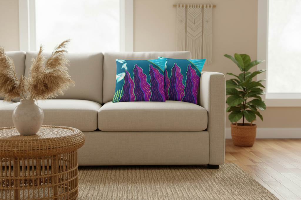 Botanical Pillow Case Pair - Boho Living Room