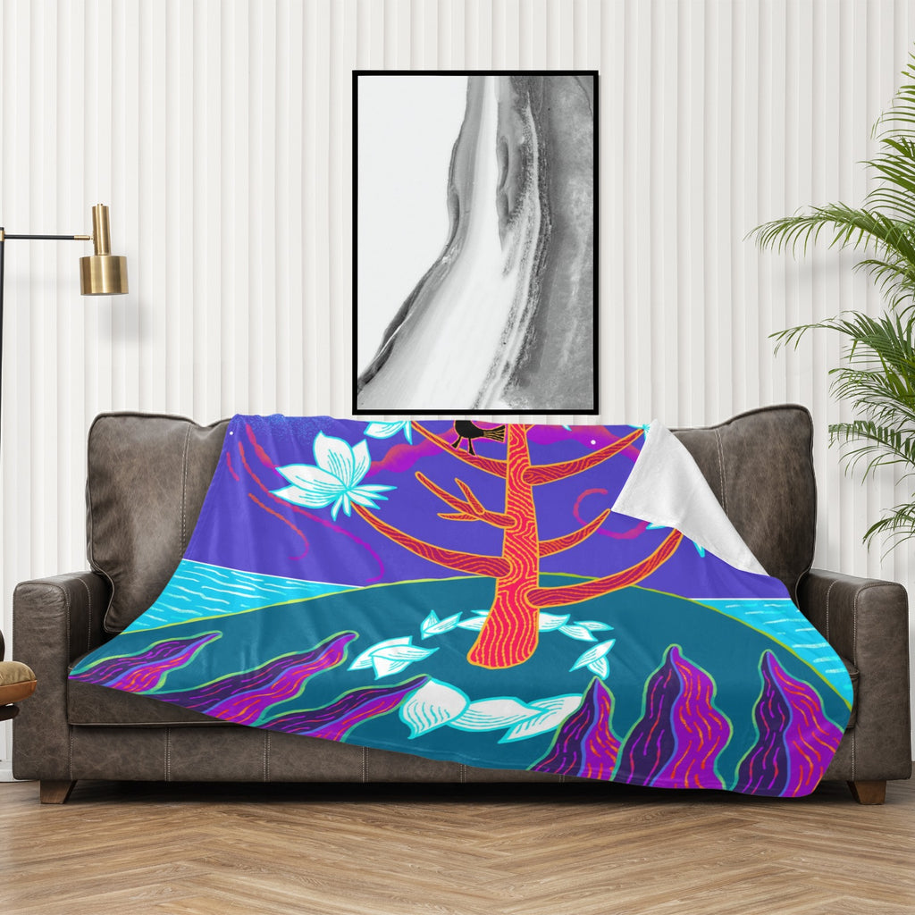 Magnolia Tree Ultra-Soft Micro Fleece Blanket 60"x50"