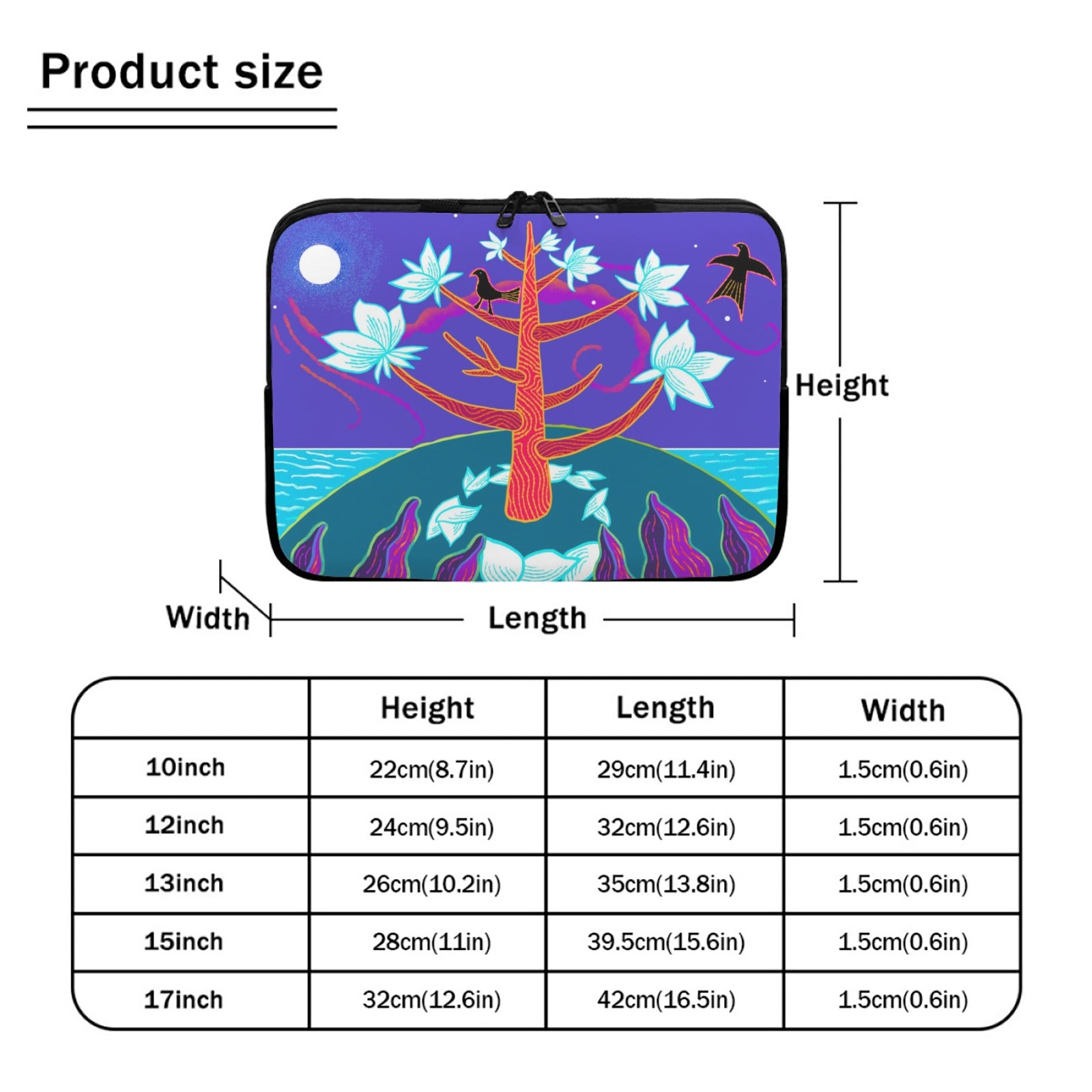 Laptop Magnolia Tree Sleeve (17-Inch)