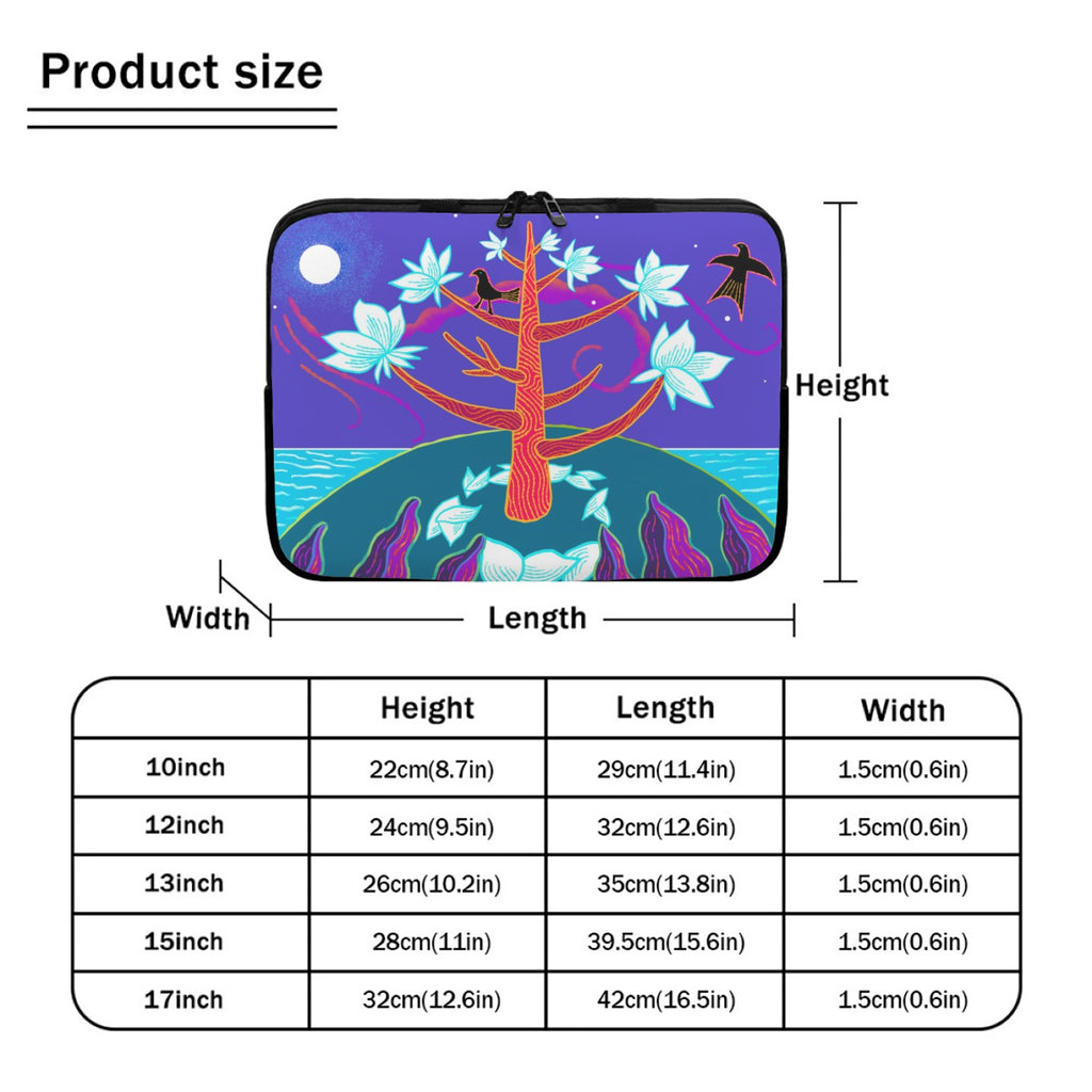 Magnolia Tree Laptop Sleeve (17-Inch)